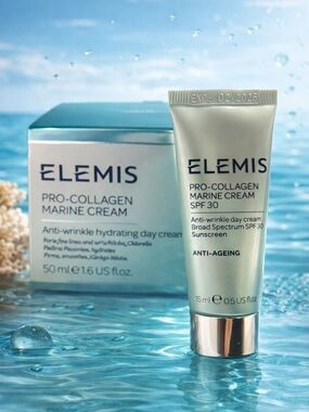 NIB Elemis Pro-Collagen Marine Cream 1.6 ounce + Mini